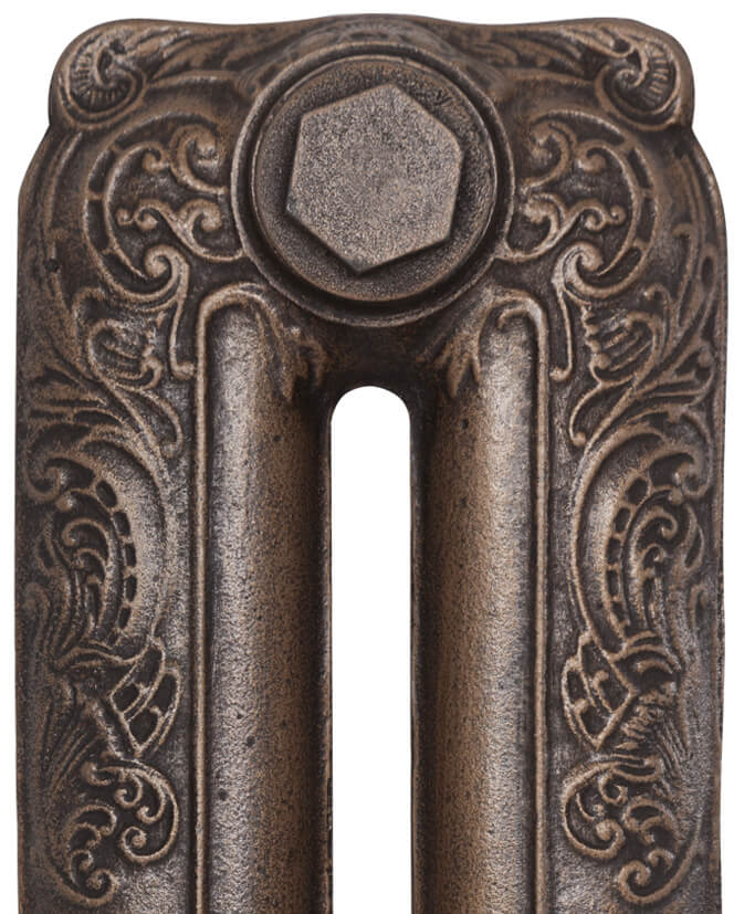 Cast Iron Radiator Finish - Antique Hammered Gold